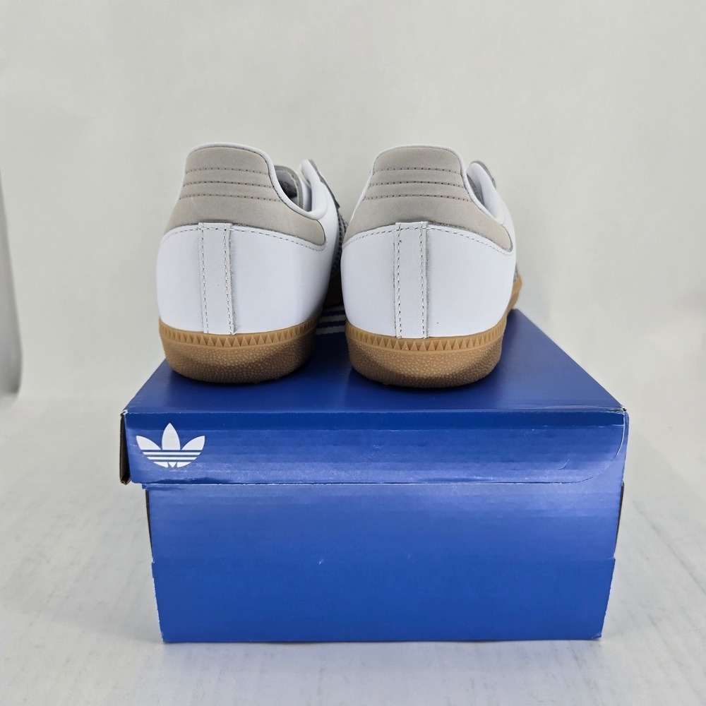 Adidas Samba OG W White Silver Metallic Grey One JI2725 Women's Size 7 NEW - Picture 6 of 12